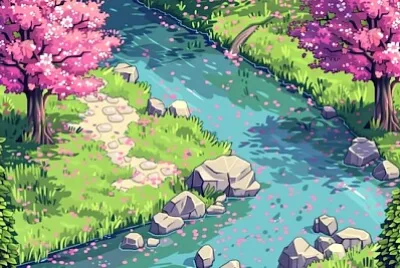 Rivière au printemps