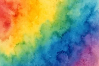 Arc-en-ciel aquarelle