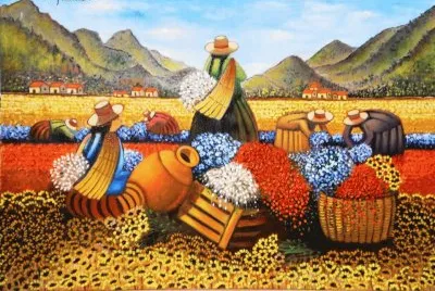 field of flowers