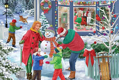 Vive le bonhomme de neige jigsaw puzzle
