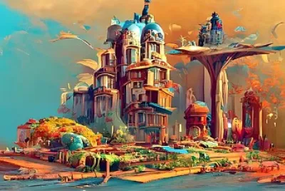 Ville imaginaire jigsaw puzzle