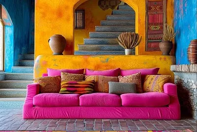 Salón colorido