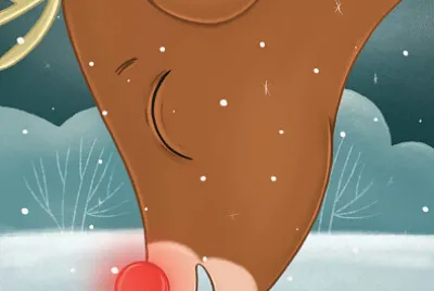 Rudolph drinking jigsaw puzzle