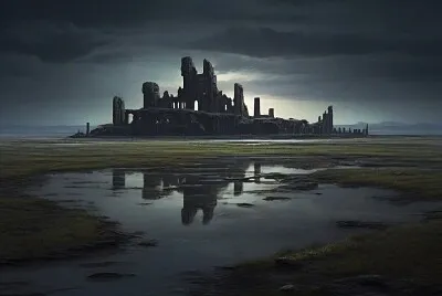 Ancient old city ruins