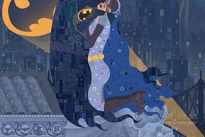 The kiss Batman Parody