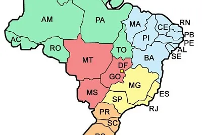 Mapa do Brasil jigsaw puzzle