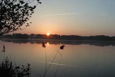 lever soleil lac d ' hostens