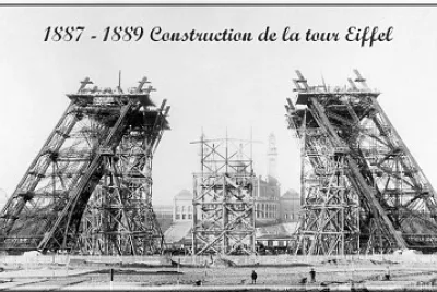 1887 - 1889 Construction de la Tour Eiffel