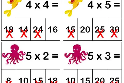 Exercices de multiplications