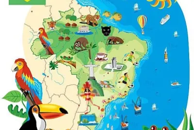 brasilidade mapa ilstrado