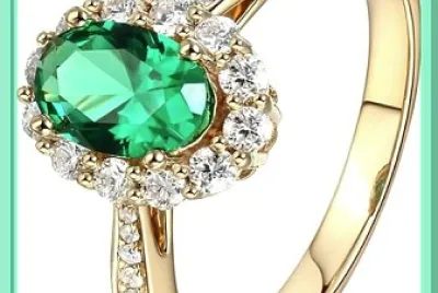 Bague avec émeraude