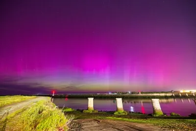 פאזל של Aurore boréale Biarritz nuit 10 au 11 mai 24