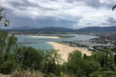 Vue sur Hondarribia et Hendaye hier avant la pluie