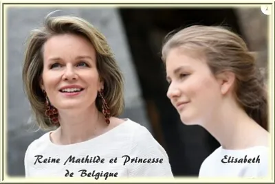Reine Mathilde et la princesse Elisabeth de Belgiq