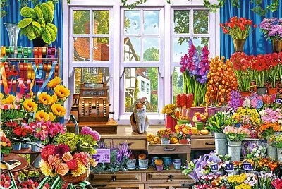 Chez la fleuriste jigsaw puzzle