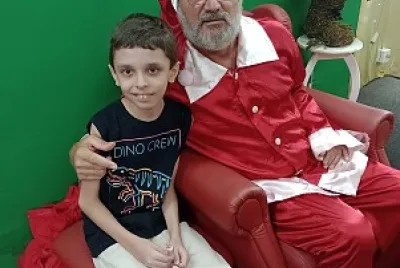MIGUEL COM O PAPPAI NOEL jigsaw puzzle