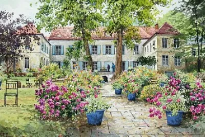 Aquarelle maison jigsaw puzzle