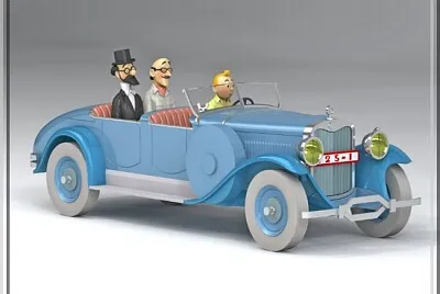 פאזל של Tintin en voiture