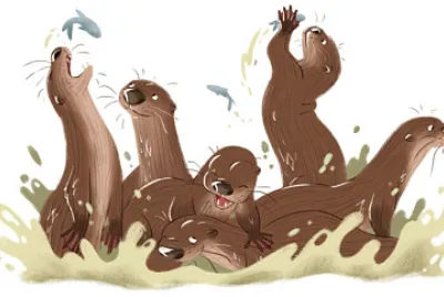 Group of otters jigsaw puzzle
