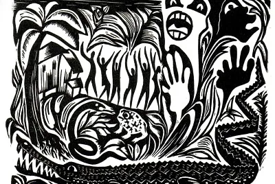 פאזל של Galo Galecio   "Selva y hombre  "