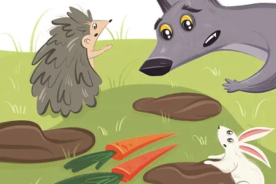 Wolfie, Rabbit, Hedgehog