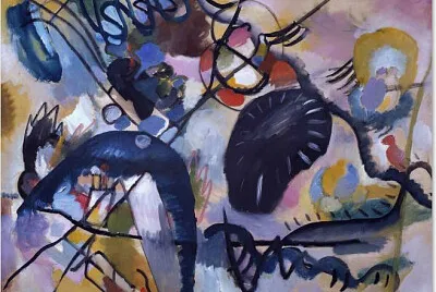 Kandinsky tache noire jigsaw puzzle