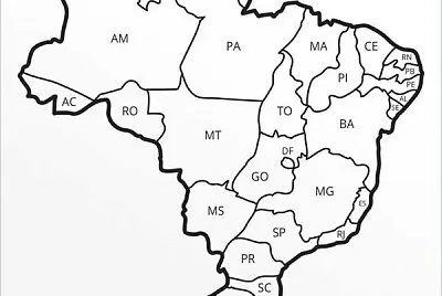 Mapa do Brasil jigsaw puzzle