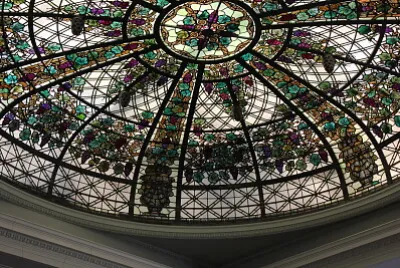 Stained glass arch. Casa Loma