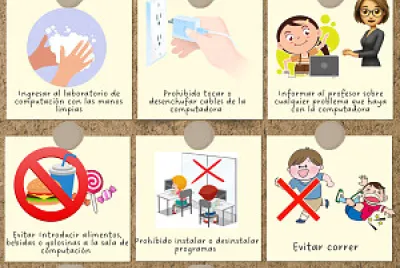 Reglas de la sala de computación jigsaw puzzle