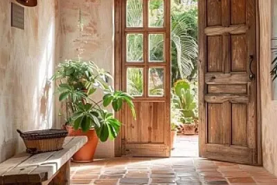 Entrada casa de campo