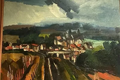 Vlaminck village de bord de seine jigsaw puzzle