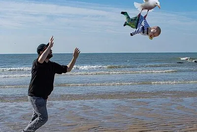 Águila y el niño jigsaw puzzle