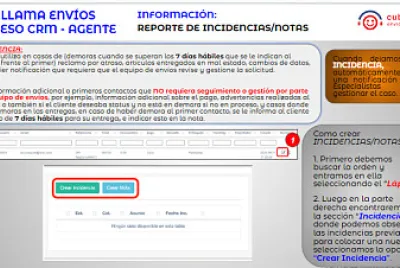 Incidencias Notas Envios jigsaw puzzle
