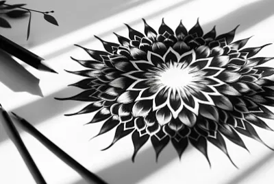 Black and White Mandala