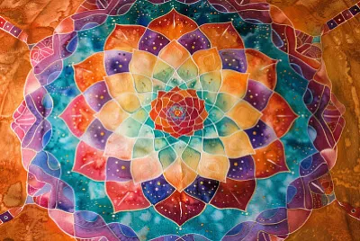 פאזל של Colorful Chakra Mandala