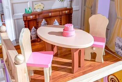 Pastel en la mesa