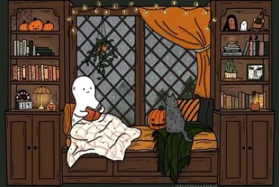 Petit Fantôme qui lit - Halloween
