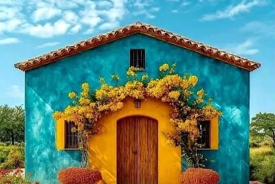 casinha azul