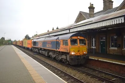 Class 66 Train at Spalding jigsaw puzzle
