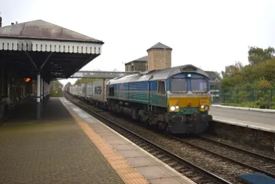 Class 66 Train at Spalding 2 jigsaw puzzle