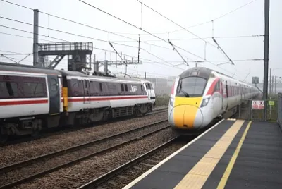 Class 91   Azuma at Peterborough jigsaw puzzle