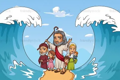פאזל של Moisès en el Mar rojo