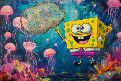 Spongebob's Jellyfishing Activity