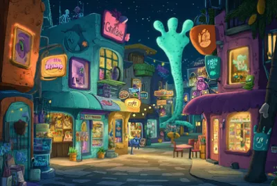 Bikini Bottom Downtown