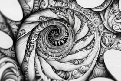 Zentangle Spiral Staircase
