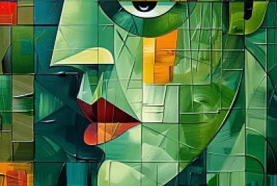 An elegant woman’s fac