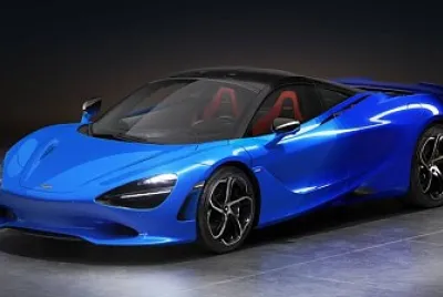 Blue McLaren 750s
