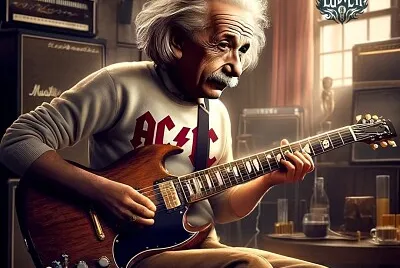 ACDC EINSTEIN SG GUITAR jigsaw puzzle