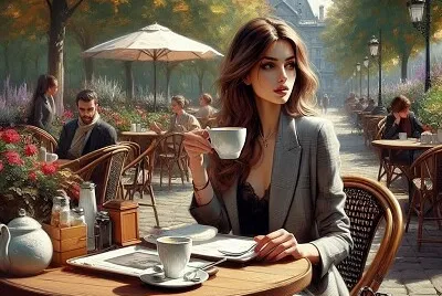 Girl with a cup