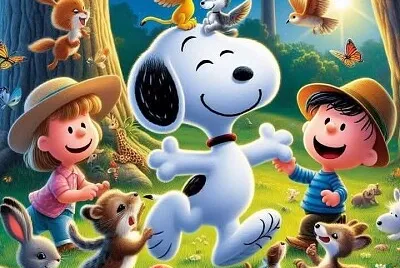 464- SNOOPY EN EL BOSQUE jigsaw puzzle